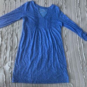 Lilly Pulitzer Blue Fabric with Gold Accents